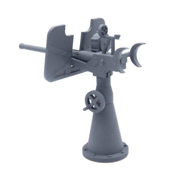3D printed model boat Oerlikon gun